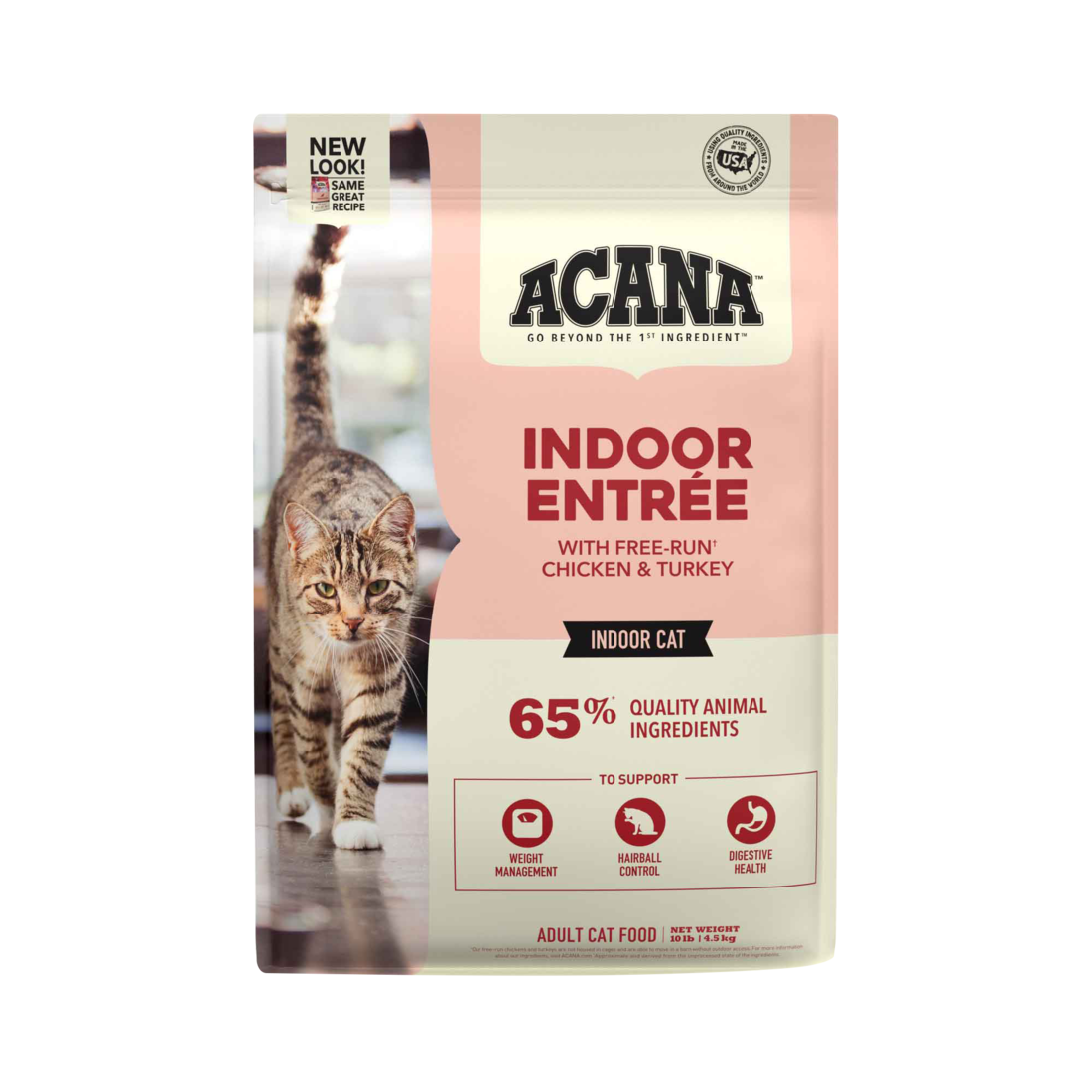 ACANA? Dry Cat Food for Indoor Cats, Indoor Entr??e, Chicken, Turkey, Whole Herring, and Rabbit, 10 P