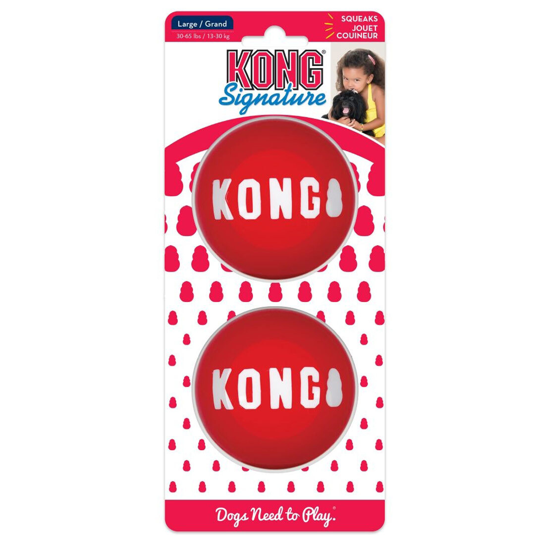 KONG Signature Balls, 2 Pack Large