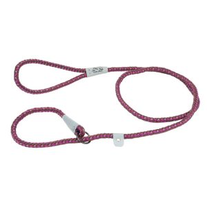 K9 Explorer® Reflective Braided Rope Slip Dog Leash, Orchid, 1/2" x 6'