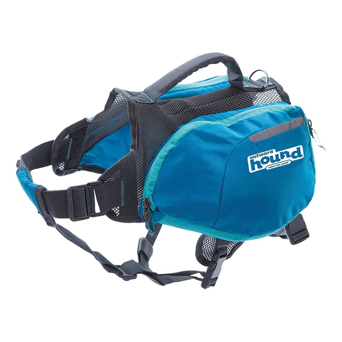 Outward Hound Kyjen DayPak Dog Backpack Adjustable Saddle Bag, Blue, Medium