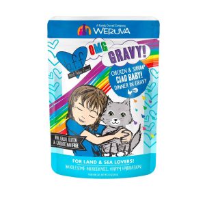 BFF OMG  - Best Feline Friend Oh My Gravy!, Ciao Baby with Chicken & Shrimp in Gravy Cat Food by Wer