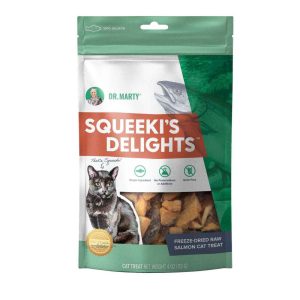 Dr Marty Squeekis Delights Freeze Dried Cat Food, Salmon, 4 Ounces