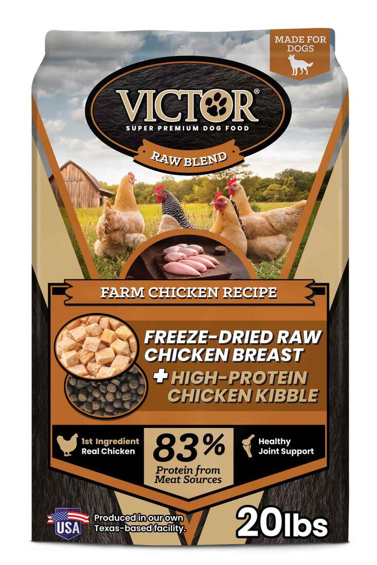 VICTOR Raw Blend Farm Chicken Recipe Dry Dog Food
