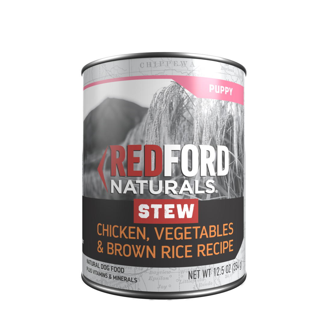 Redford Naturals Stew Puppy Wet Dog Food, Chicken, Vegetables and Brown Rice Recipe, 12.5 Ounces