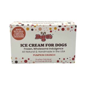 Dog-os Frozen Ice Cream Dog Treat, Pumpkin Crunch, 12 Ounces, 4 Pack