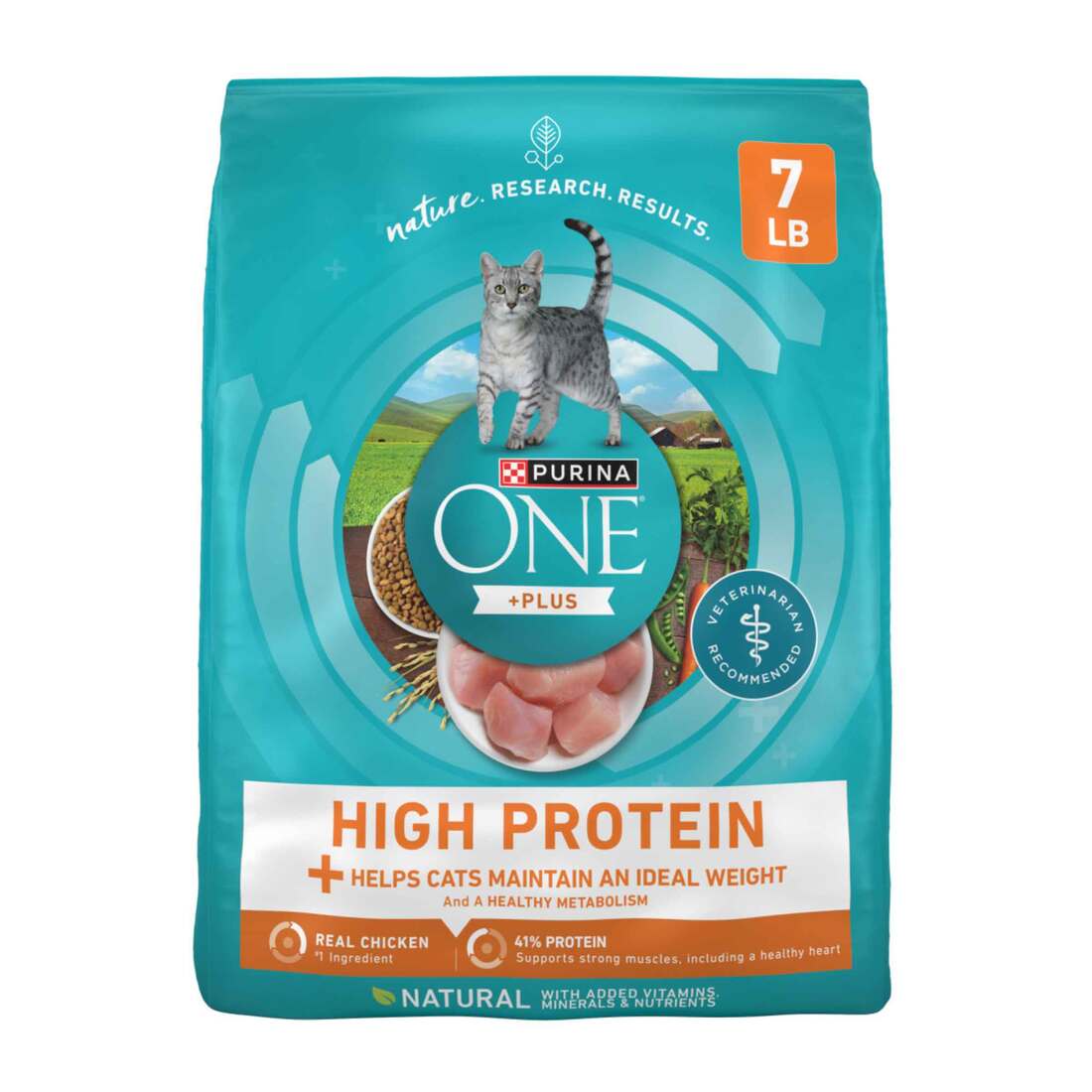 Purina ONE High Protein, Healthy Weight Plus Ideal Weight With Chicken Dry Cat Food Weight Control F