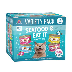 Weruva Wet Cat Food, Seafood And Eat It Variety Pack, 12 Count, 36 Ounces