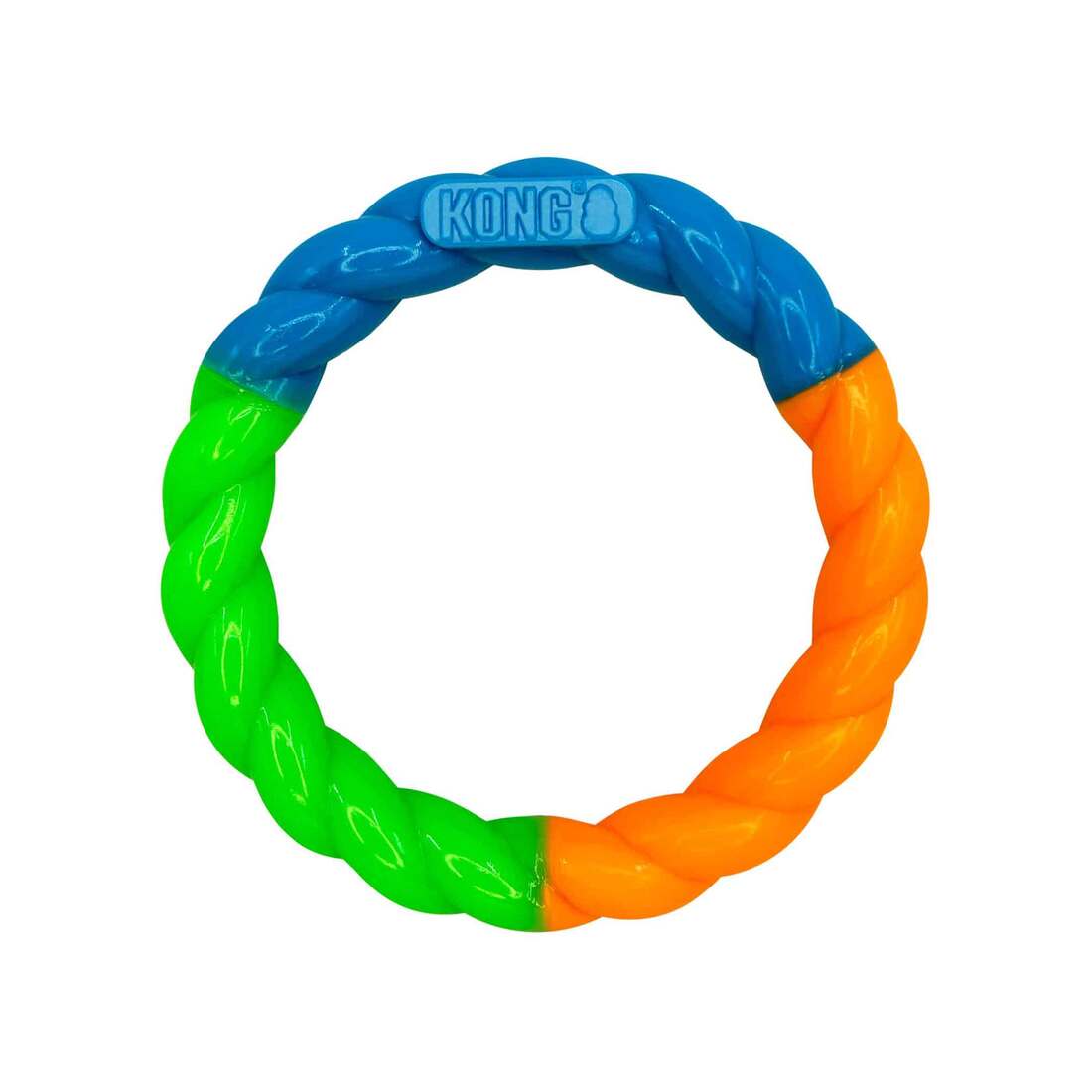 KONG Twistz High-viz Ring Dog Toy, Small