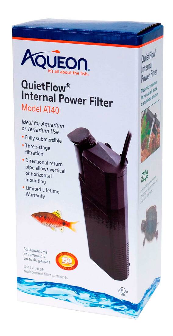 Aqueon Quietflow Internal Filter, AT 40, 1 Each
