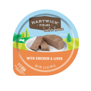 Hartwick Fields Loaf In Sauce Adult Chicken & Liver Wet Dog Food, 3.5 Ounces