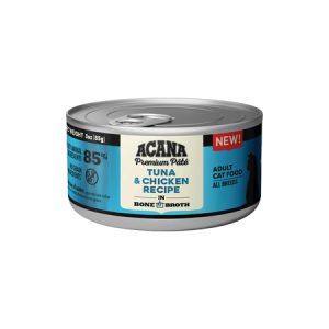 ACANA® Natural Wet Cat Food, Adult Tuna and Chicken in Bone Broth, 3 Ounces