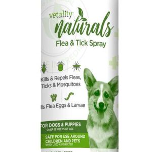 Vetality Flea/Tick Naturals Dog Spray, 8 Ounces