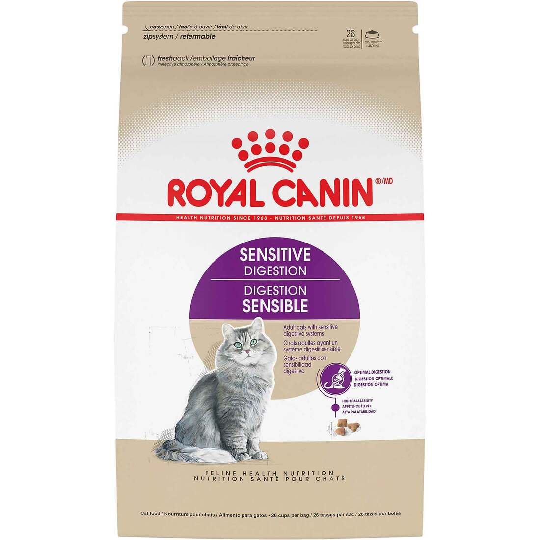 Royal Canin? Feline Care Nutrition? Dry Cat Food, Adult Sensitive Digestion, 15 Pounds