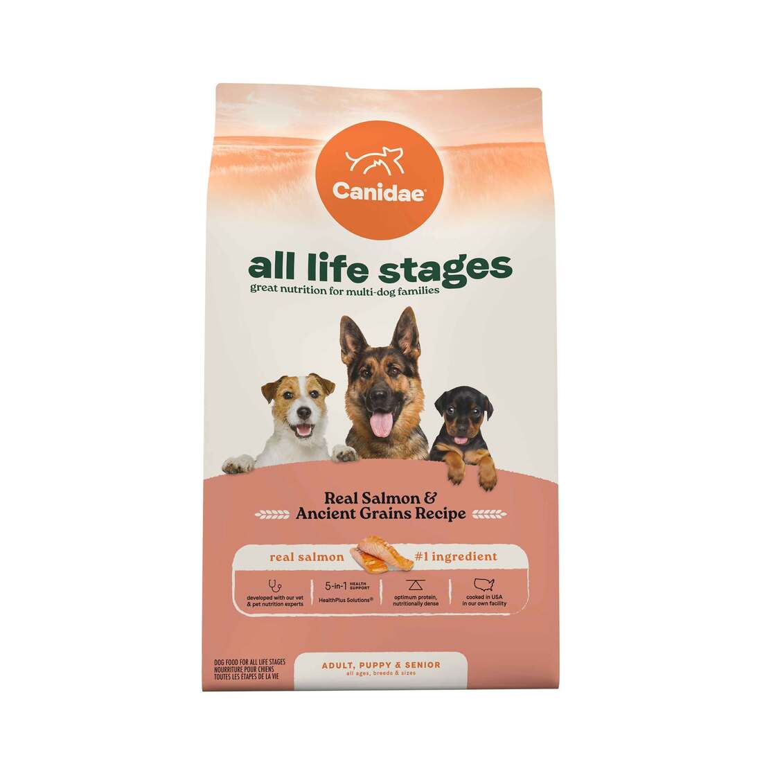 Canidae All Life Stages Dry Dog Food, Real Salmon & Ancient Grains Recipe - Image 2
