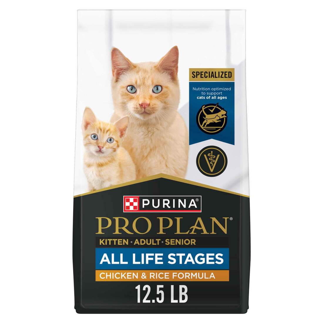 Purina Pro Plan All Life Stages Dry Cat Food, Chicken and Rice - Image 2