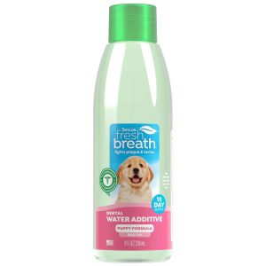 TropiClean Fresh Breath Dental Water Additive for Puppies, 8 Ounces
