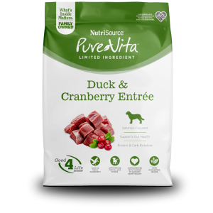 Pure Vita Duck and Cranberry Dry Dog Food, 25 Pounds