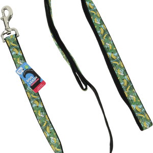 Play On Puffy Dog Leash, Banana Print