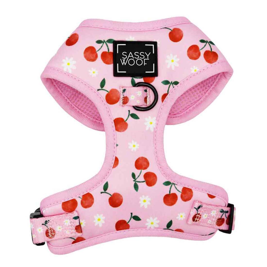 Sassy Woof Adjustable Dog Harness, Mon Cherry - Image 3