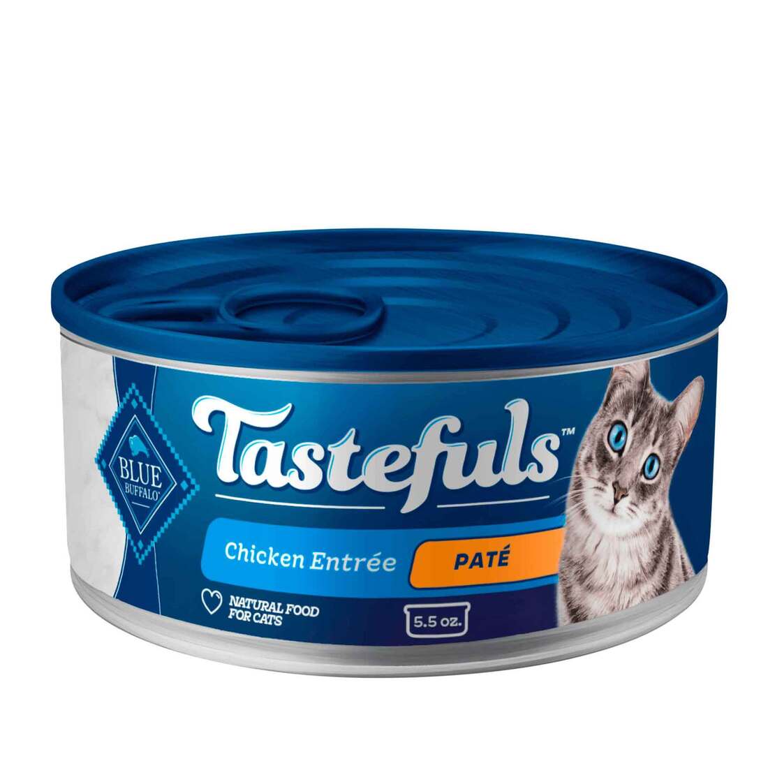 Blue Buffalo Tastefuls Adult Natural Pat?? Wet Cat Food, Chicken, 5.5 Ounces