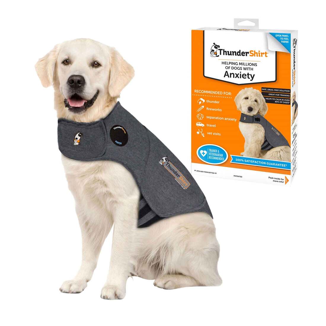 ThunderShirt® Heather Gray Dog Anxiety Jacket - Image 2