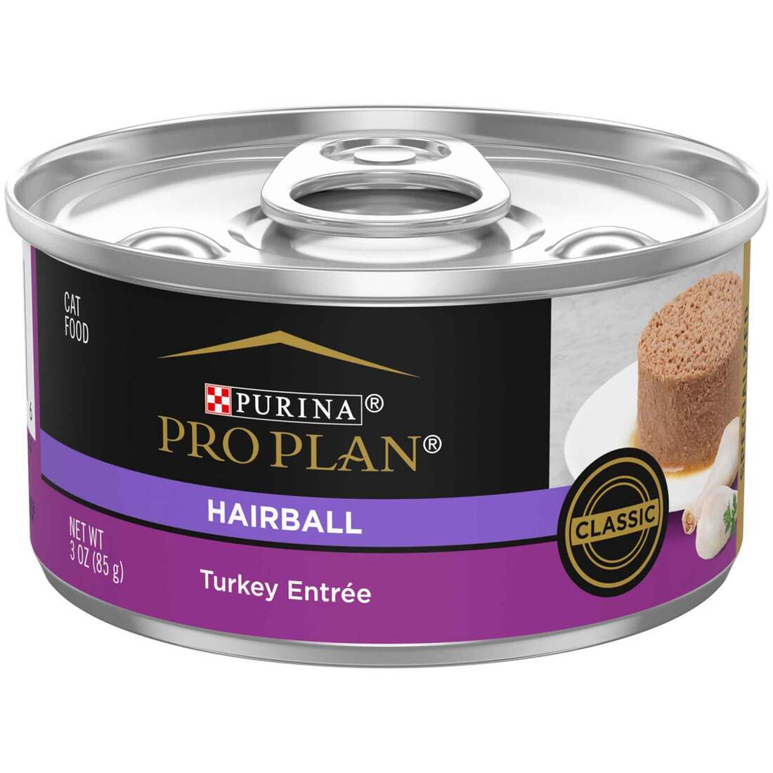 Purina Pro Plan SPECIALIZED Wet Cat Food, Hairball Control Turkey Entree, 3 Ounces