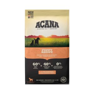 ACANA® Dry Dog Food for Puppy, Puppy & Junior Grain-Free, Chicken, Turkey, Fish, Cage-Free Eggs, 25l