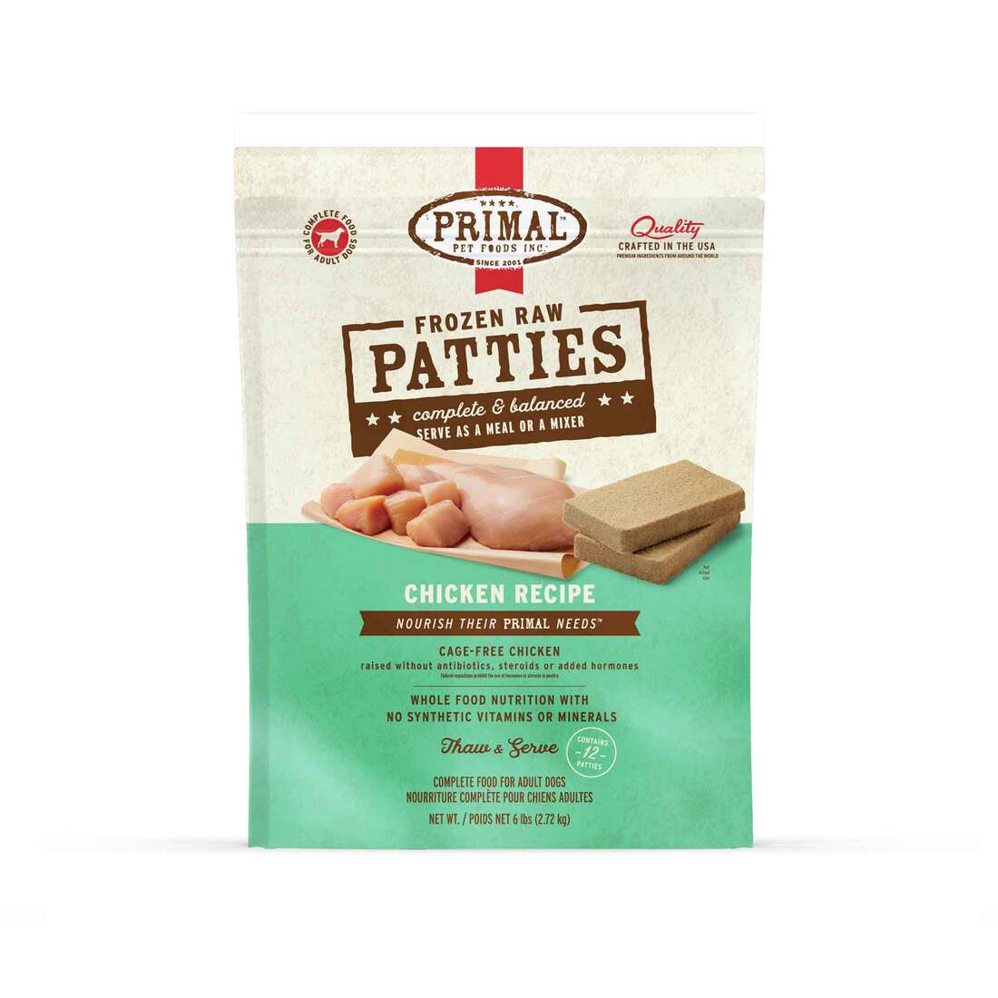 Primal Pet Foods Canine Frozen Chicken Formula - Not Available for Delivery