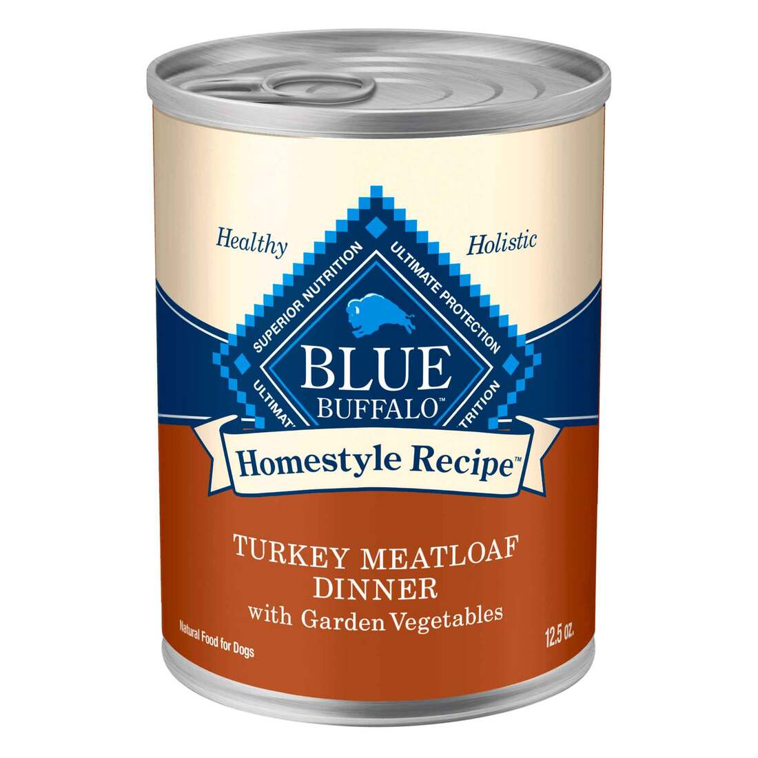 Blue Buffalo Homestyle Recipe Natural Adult Wet Dog Food, Turkey Dinner With Garden Vegetables, 12.5