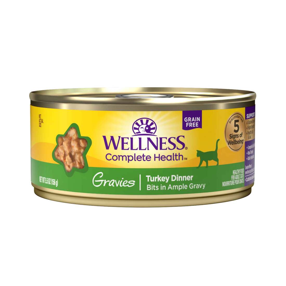 Wellness Complete Health Grain Free Canned Cat Food, Gravies - Image 3