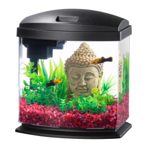 Aqueon LED MiniBow™ Kit with SmartClean™ Technology, Black, 1 Gallon
