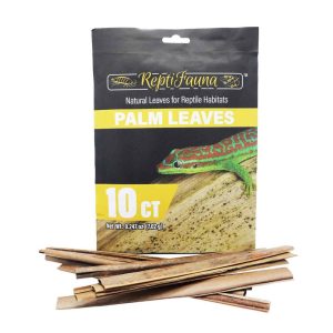 Reptifauna Aquatic Plant Palm Leaves, 10 Count