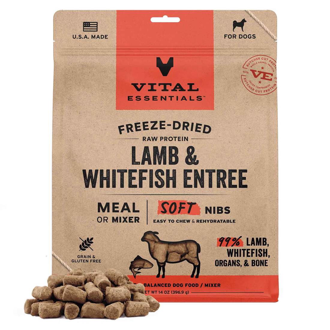 Vital Essentials® Freeze-Dried Raw Mixer Dog Food, Soft Nibs, - Image 2