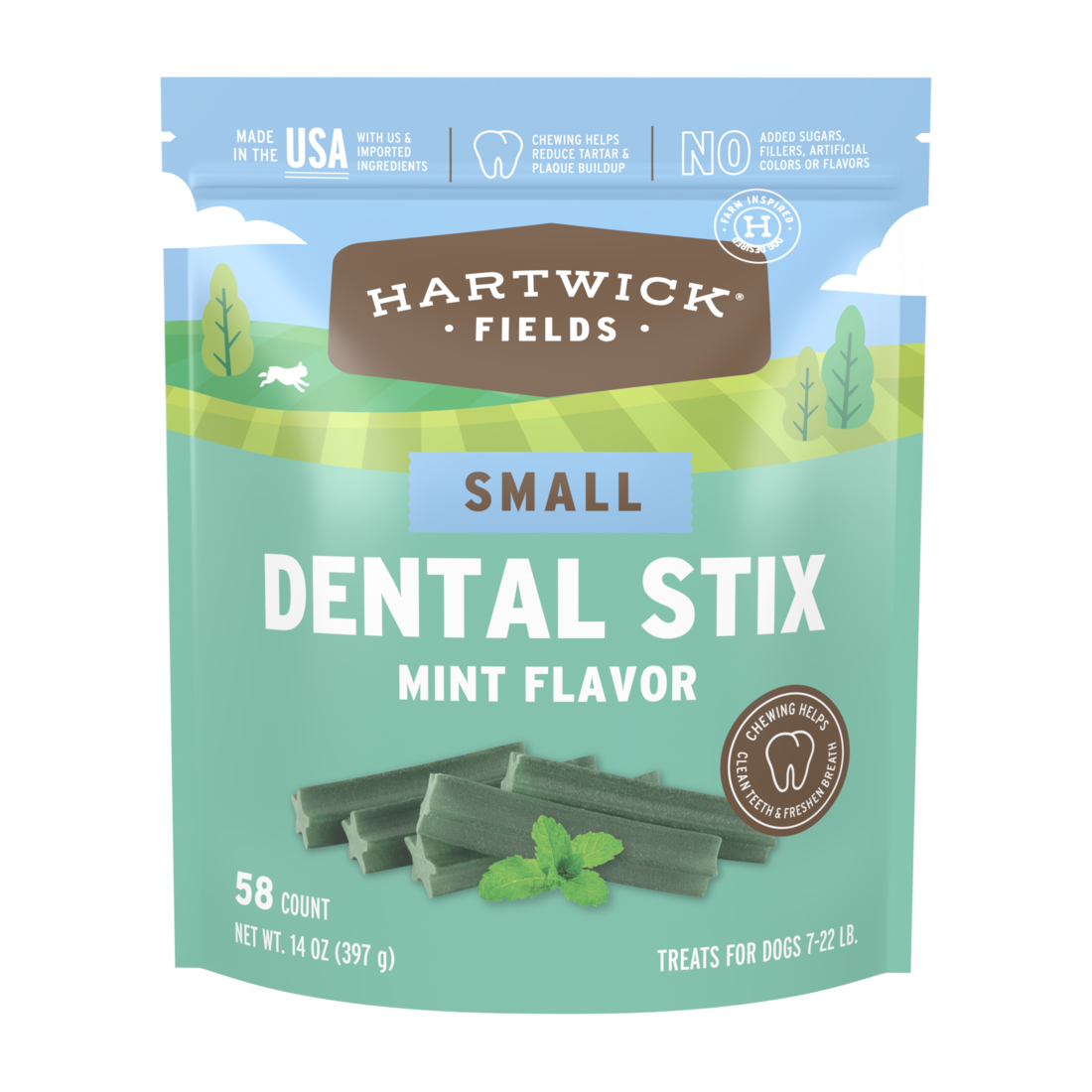 Hartwick Fields Dental Stix, Mint Flavor, Small - Image 2