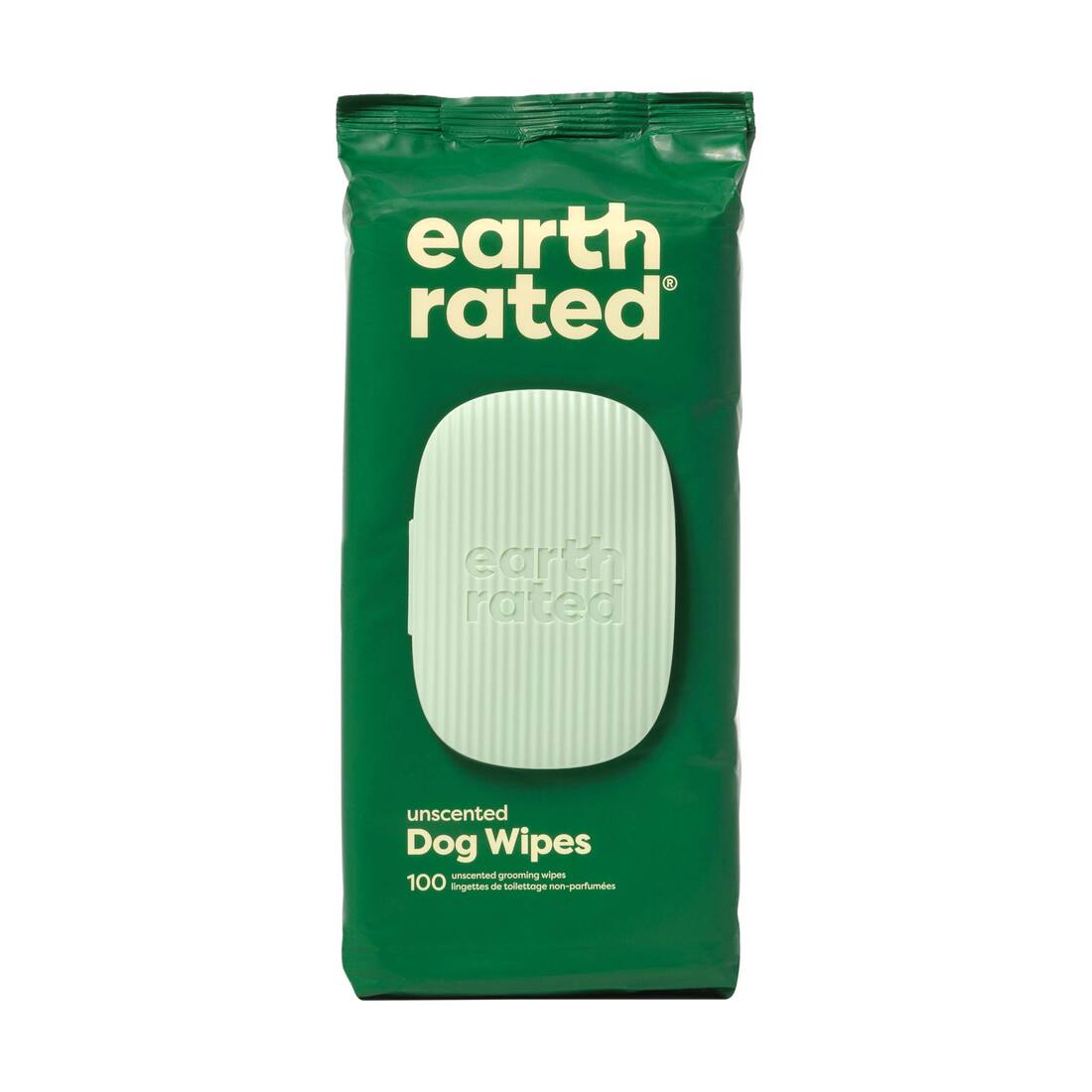 Earth Rated Unscented Dog Grooming Wipes, 100 Count