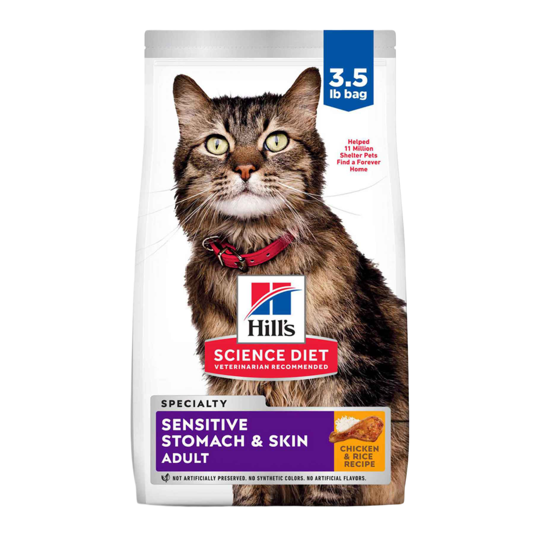Hill's® Science Diet® Adult Sensitive Stomach & Skin Cat Food - Image 2