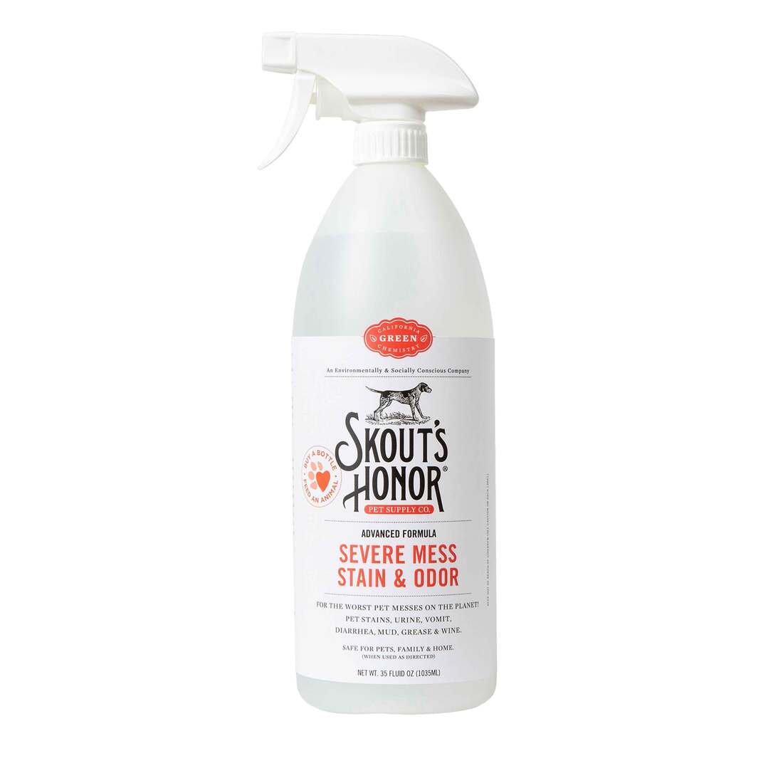 Skout's Honor Stain & Odor Severe Dog Mess Advanced Formula, 35 Ounces