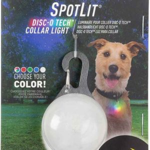 Nite Ize Spotlit Collar Light, Rechargeable Disco Tech