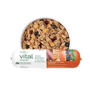 Freshpet Vital, Fresh Dog Food, Grain Free Chicken, Beef, Salmon, & Egg Recipe Roll, 2 Pounds - Not