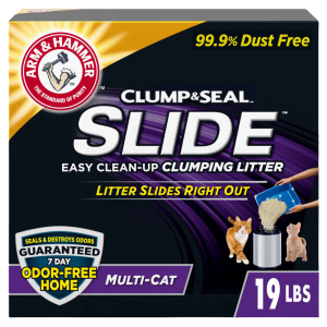 Arm & Hammer Clump/Seal Slide Multi Cat Cat Litter, 19 Pounds