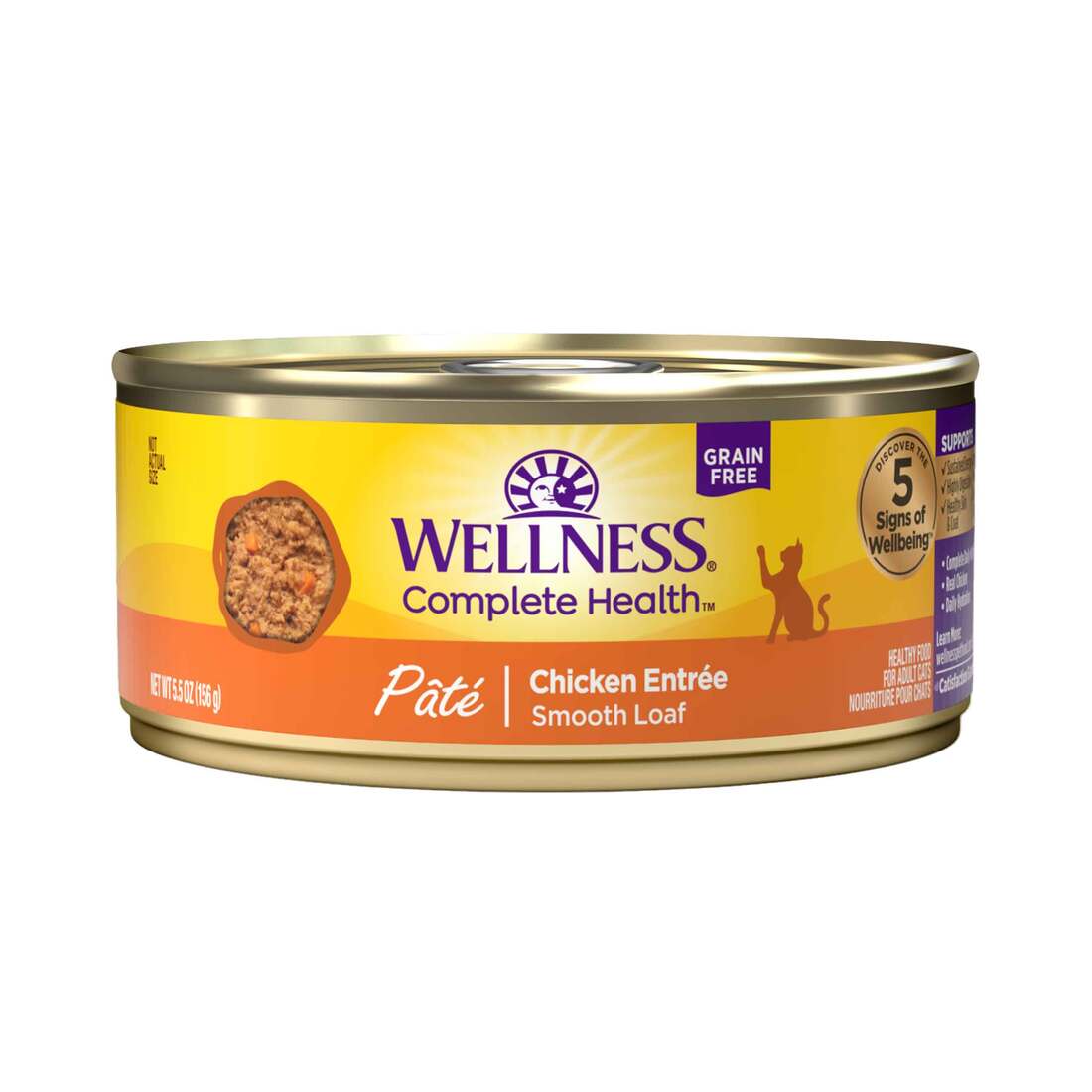Wellness Complete Health Grain Free Canned Cat Food, Pate