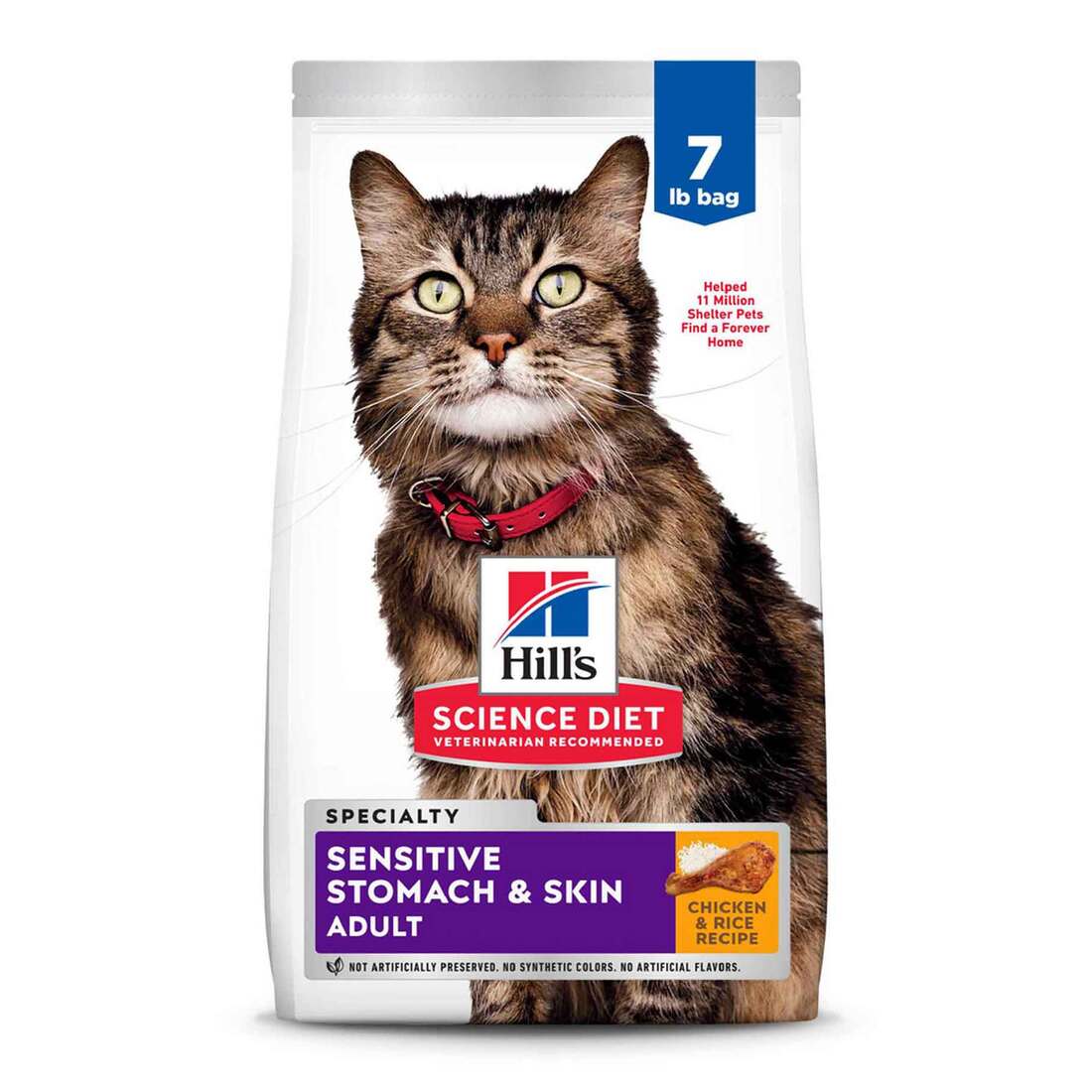 Hill's® Science Diet® Adult Sensitive Stomach & Skin Cat Food - Image 3