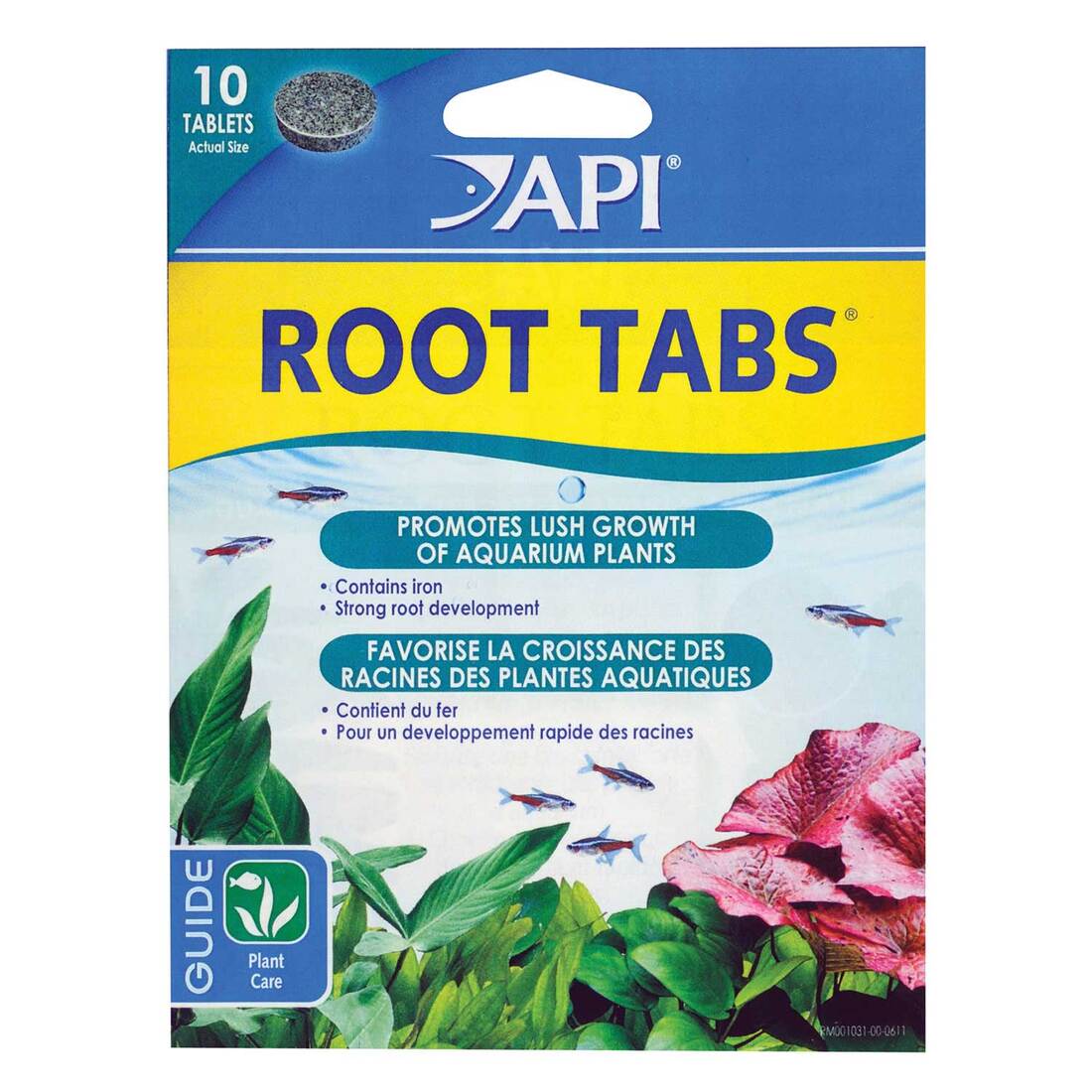 API Root Tabs Freshwater Aquarium Plant Fertilizer 0.4-Ounce 10-Count Box