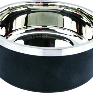 Play On Double Wall Dog Bowl, Black