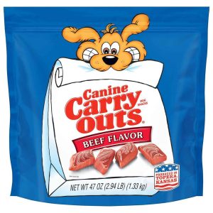 Canine Carry Outs Beef Flavor Dog Treats, 47 Ounce Bag
