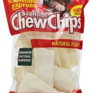 Lennox Rawhide Express Natural Beefhide Chew Chips Dog Chew, 16 Ounces