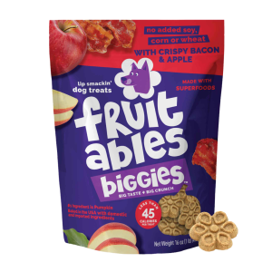 Fruitables Biggies Crispy Bacon & Apple Dog Treats, 16 Ounces