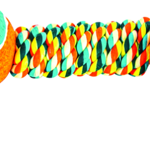 Play On Dog Toy Rope Tug with 2 Tennis Balls