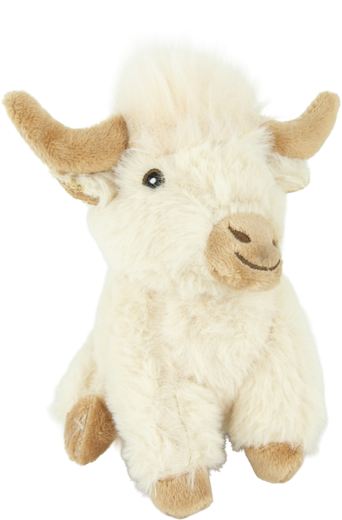 Play On Dog Toy Highland Cow Assorted
