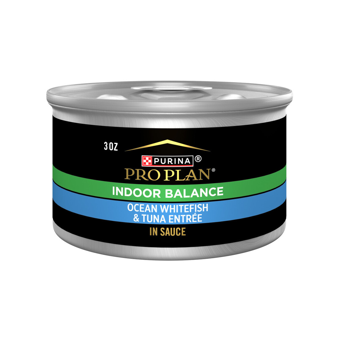 Purina Pro Plan Indoor Balance Wet Cat Food, Ocean Whitefish and Tuna In Sauce - 3 Ounce Can